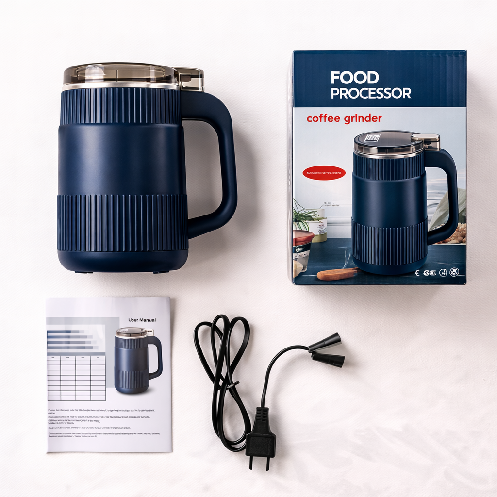 Electric Coffee Beans & Spices Grinder — Stainless Steel Blade Grinder for Herbs, Nuts & Grains